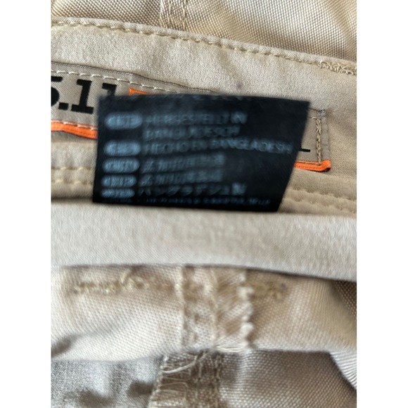 5.11 Tactical Cargo Pants Men Khaki 36x34 Apex Straight Fit Outdoor Workwear - Picture 11 of 12